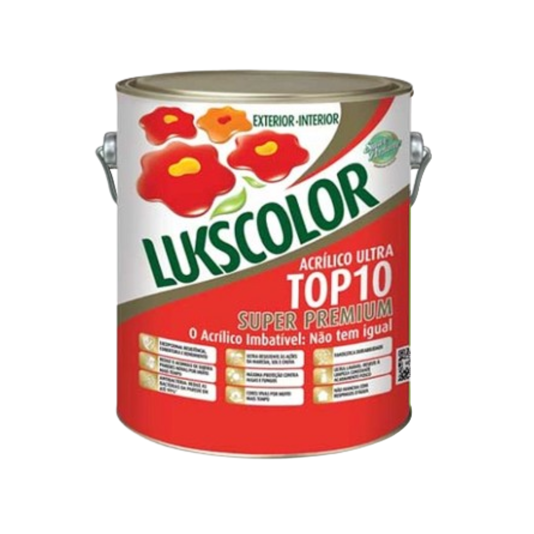 Tinta Acrílica Lukscolor TOP 10 Acrílico Ultra Super Premium